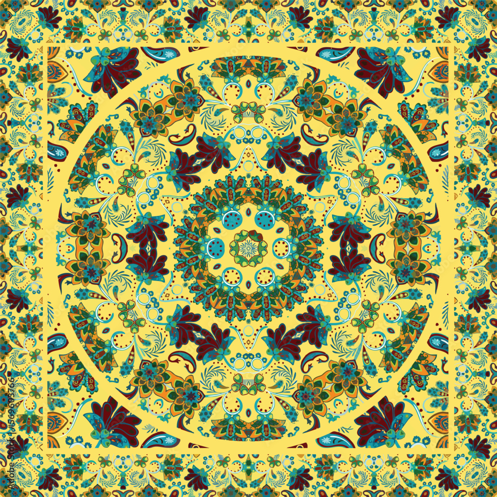 Mandala Colorful Art Work Mandala Patter Mandala Design Cloth Design