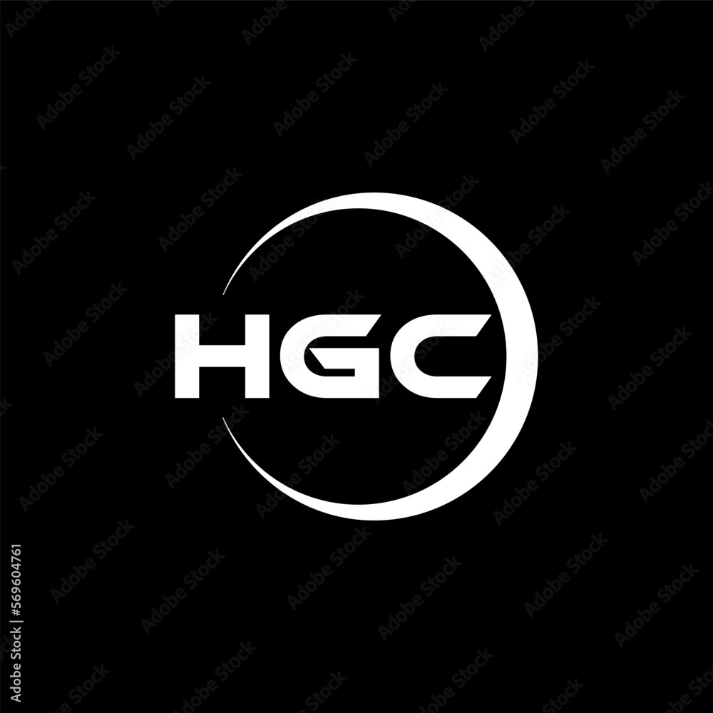 HGC letter logo design with black background in illustrator, cube logo, vector logo, modern alphabet font overlap style. calligraphy designs for logo, Poster, Invitation, etc. HGC letter logo design with black background in illustrator, cube logo, vector logo, modern alphabet font overlap style. calligraphy designs for logo, Poster, Invitation, etc.