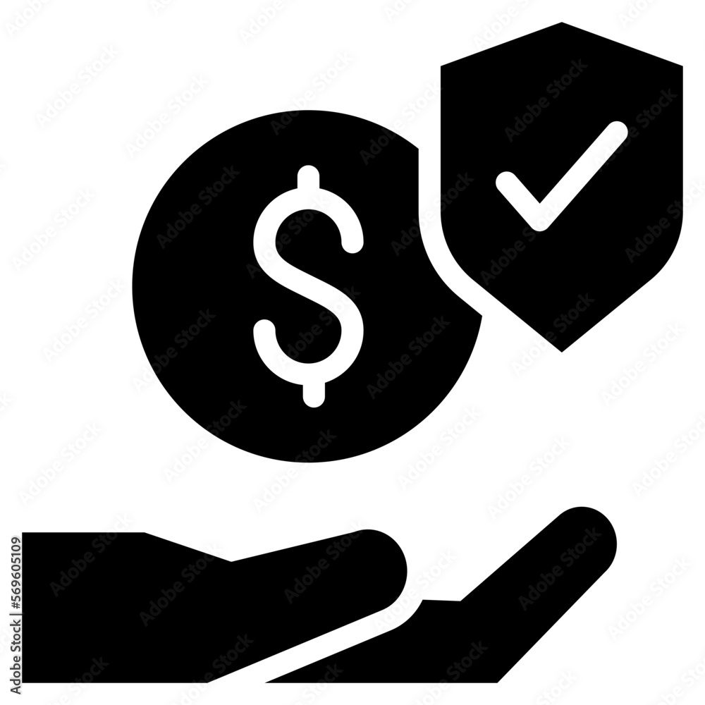 protect security transfer receive money icon solid glyph protect security transfer receive money icon solid glyph