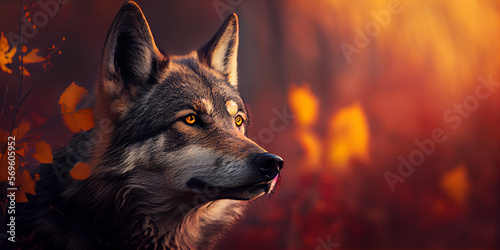 portrait of a wolf