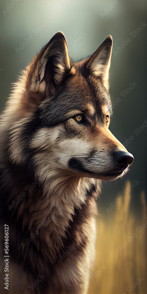 portrait of a wolf