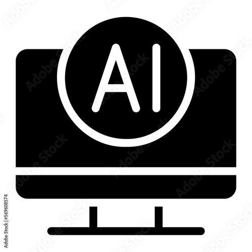 computer glyph icon