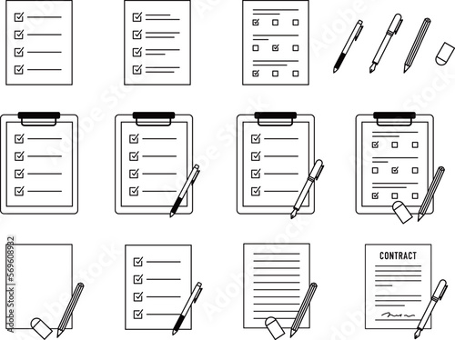 Questionnaire survey. Check the necessary items. answer the questions. Checklist. Check completed tasks.
