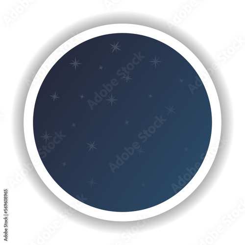 Obraz na płótnie Night sky icon with stars. Space Gradient. Vector illustration w salonie