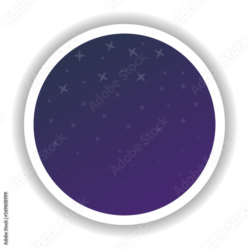 Obraz na płótnie Night sky icon with stars. Space Gradient. Vector illustration w salonie