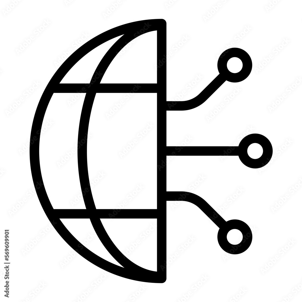 Science fiction line icon