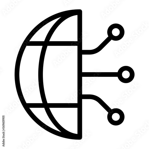 Science fiction line icon