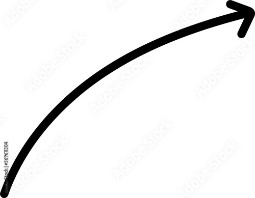 Hand drawn arrow line clip art