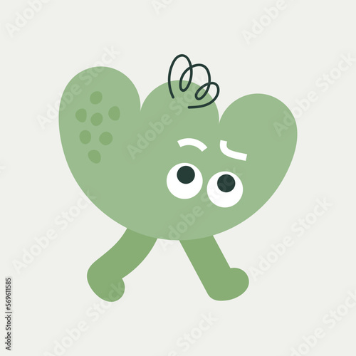 Cartoon character, abstract personage, mascot design, funny avatar, cute icon