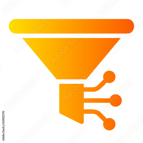 funnel gradient icon