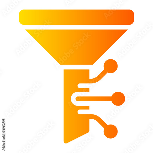 funnel gradient icon