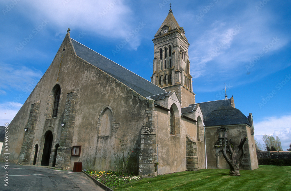 Eglise, Ile de Noirmoutier, Noirmoutier en Ile, Vendée, 85, France