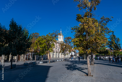 Rodriguez Marin square, Alcala de Henares, Madrid Province, Spain, Europe photo