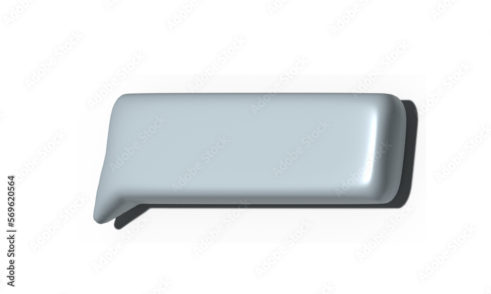 A single object is a bubble speech. 3d illustration. A single object is a bubble speech. 3d illustration.