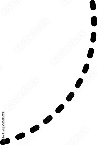 Hand drawn dotted line clip art