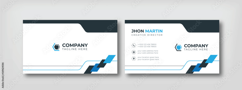 business card templates double-sided corporate. clean business cards with simple, modern, creative minimal horizontal and vertical layouts stylish unique custom business card designs. 