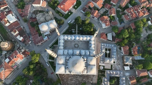 Selimiye Mosque Drone Video, Edirne Turkey photo