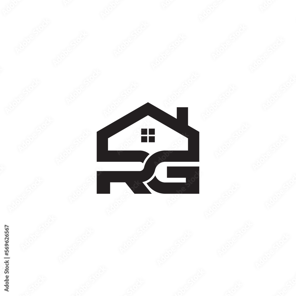 LETTER RG REAL ESTATE LOGO DESIGN LETTER RG REAL ESTATE LOGO DESIGN