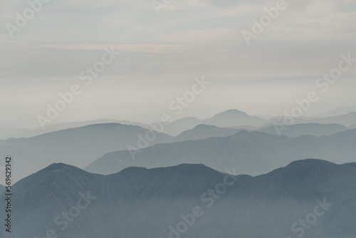 Peruvian highlands mountains view, one after another one beautiful scenery 