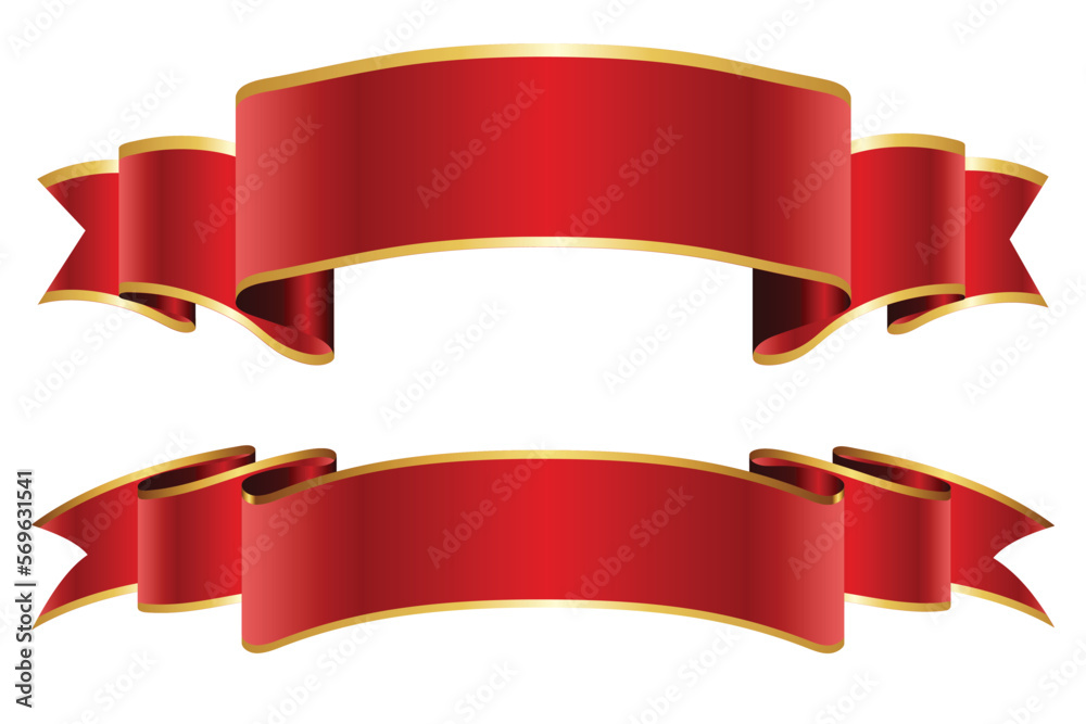 Flat vector ribbons banners set isolated on white background. Flat vector ribbons banners set isolated on white background.