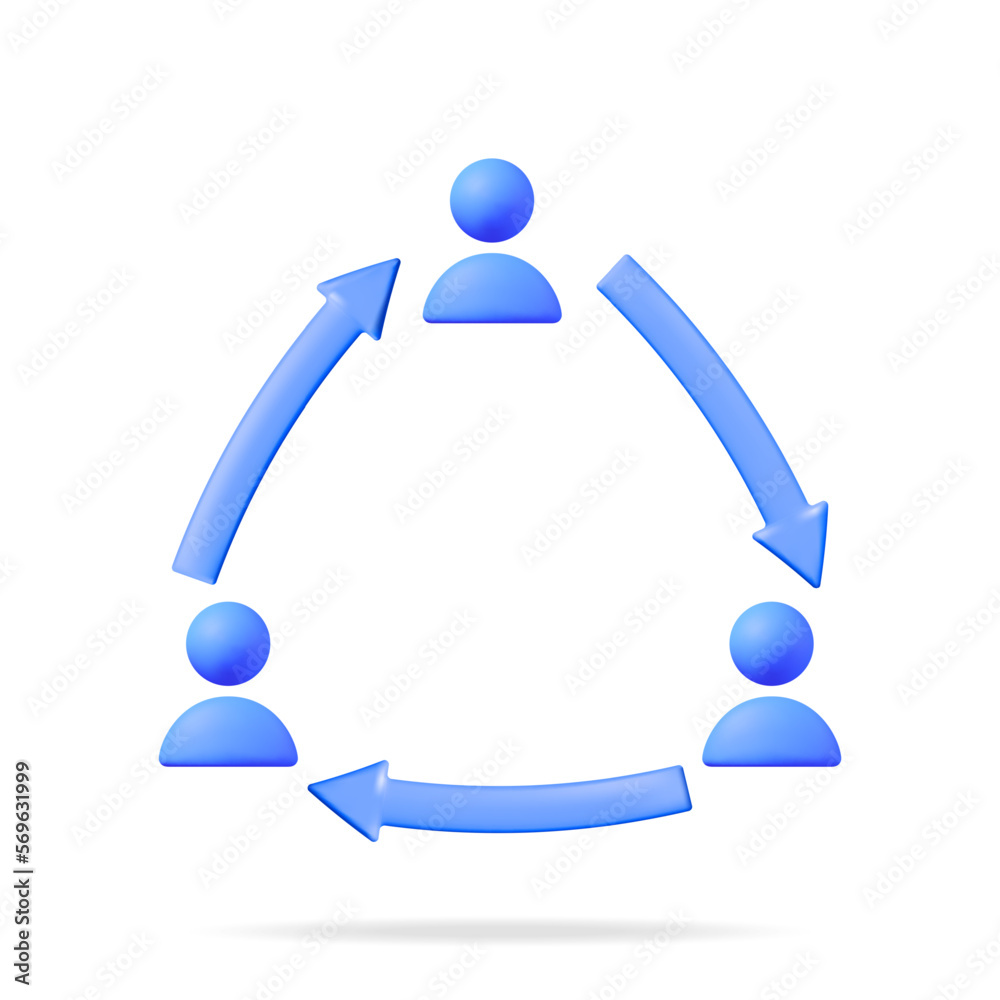 3D User Sync or Switch Symbol Isolated. Render User Exchange, Synchronization or File Transfer. User Profile with Arrows Icon. Employee Replacement or People Swap Position. Vector illustration 3D User Sync or Switch Symbol Isolated. Render User Exchange, Synchronization or File Transfer. User Profile with Arrows Icon. Employee Replacement or People Swap Position. Vector illustration