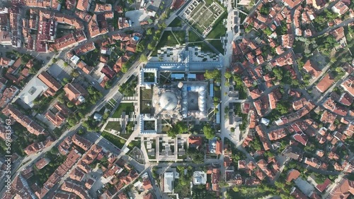 Renovated Selimiye Mosque Drone Video, Edirne Turkey photo