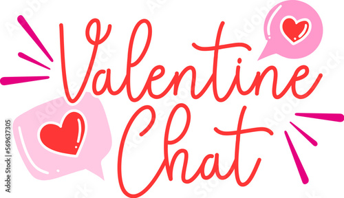 Valentine Chat Typography