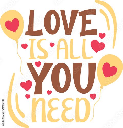 Love is All You Need Typography