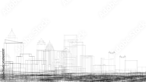 Sketch of a city