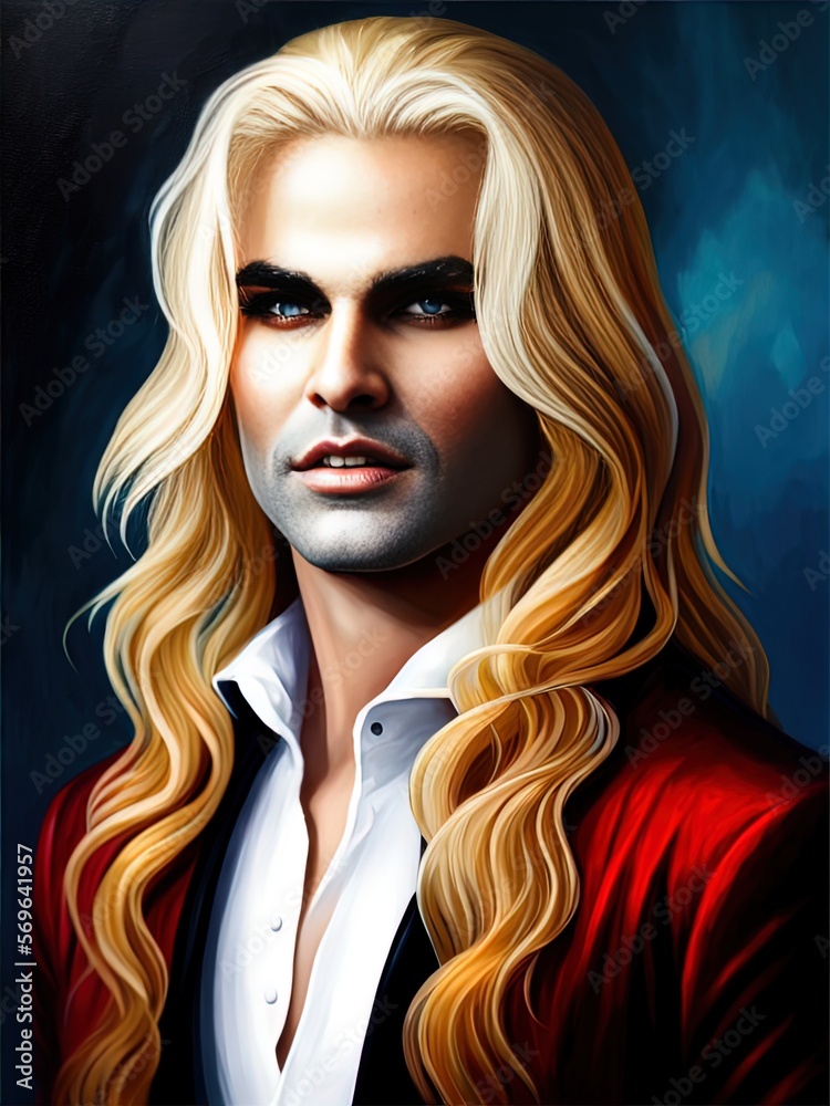 A charming lothario with long blond hair. 