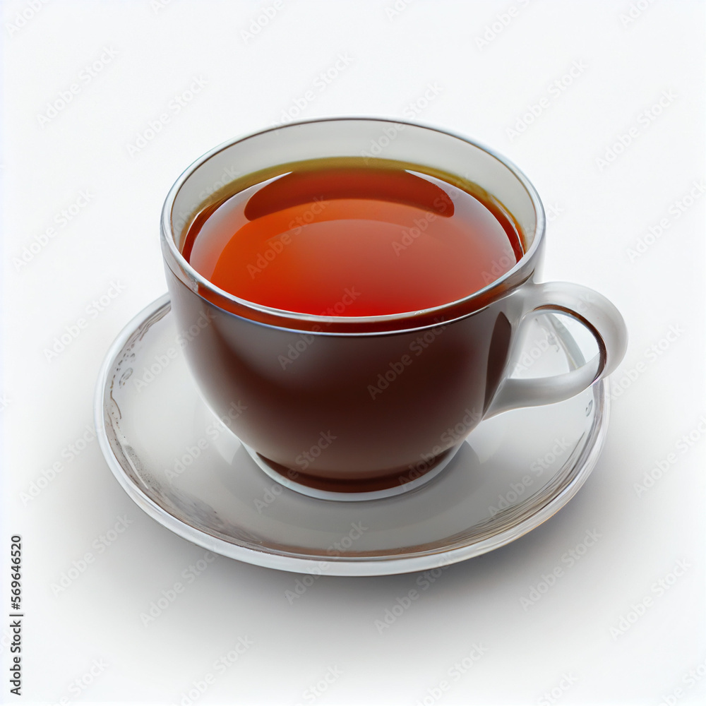Illustration ia of cup of tea on white background Illustration ia of cup of tea on white background
