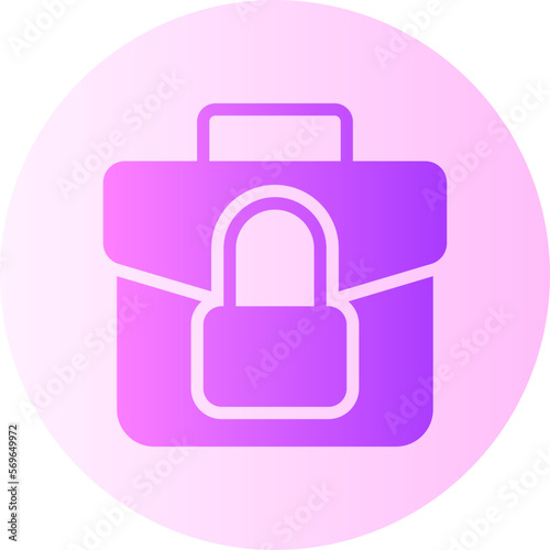 luggage gradient icon