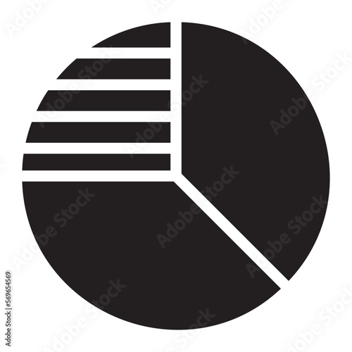 pie chart glyph icon