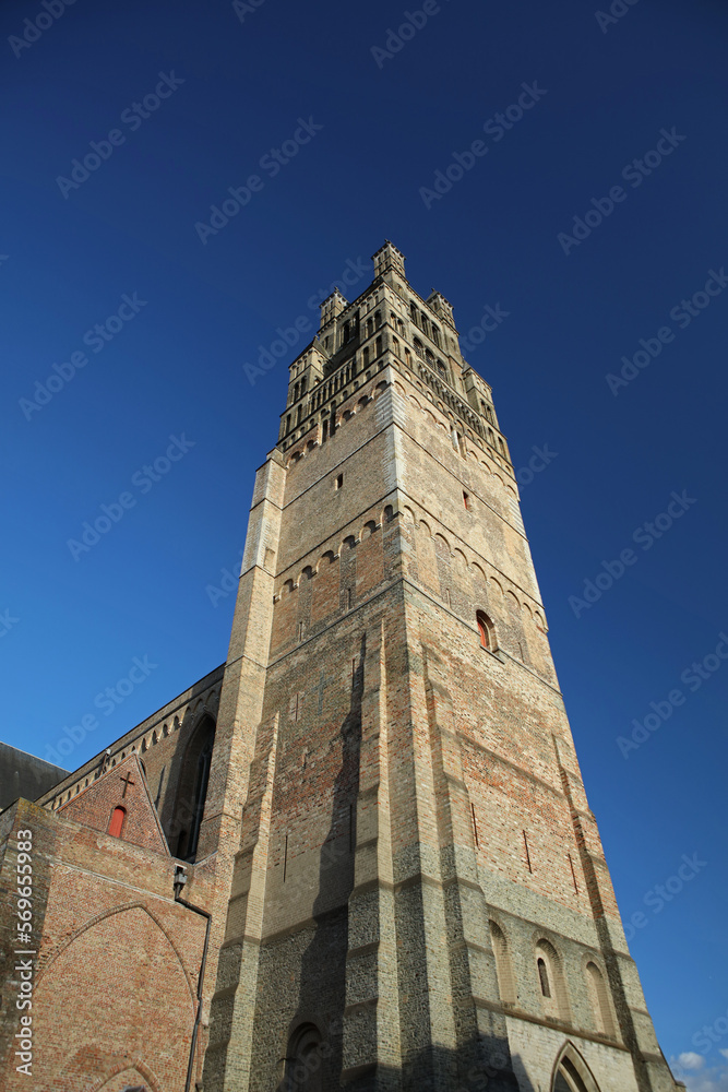 Obraz premium Church of Our Lady in Bruges, Belgium