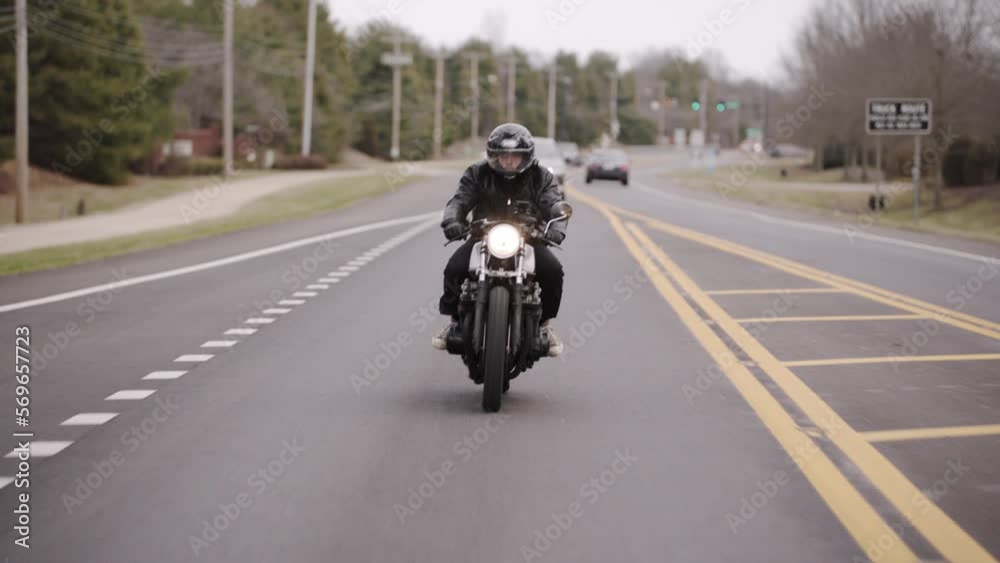 Motorcycle Riding Down Road 1 Motorcycle Riding Down Road 1