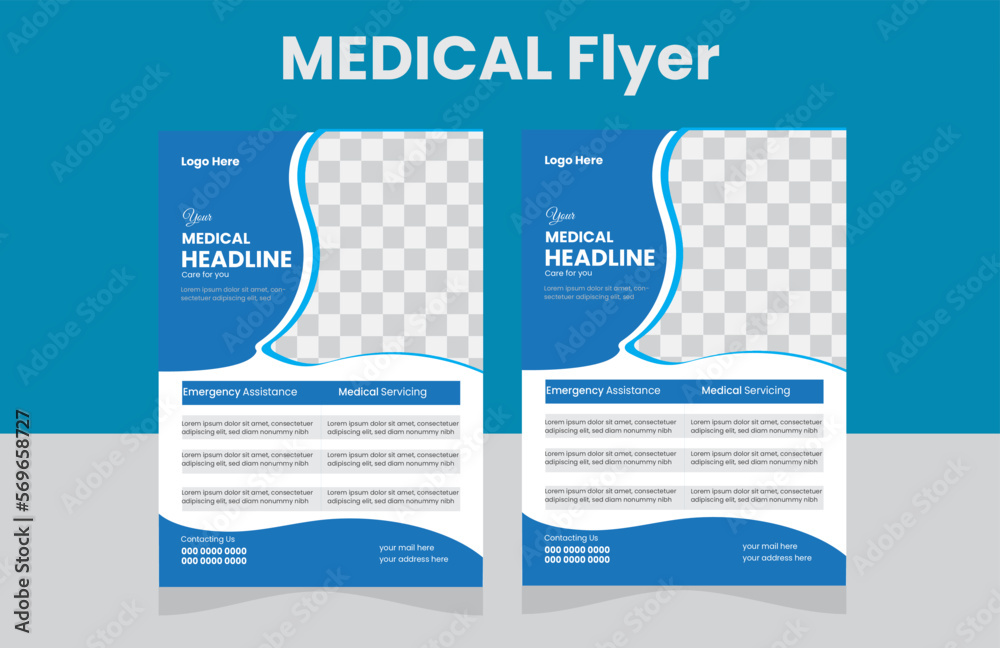 Creative  Medical Flyer Layout template