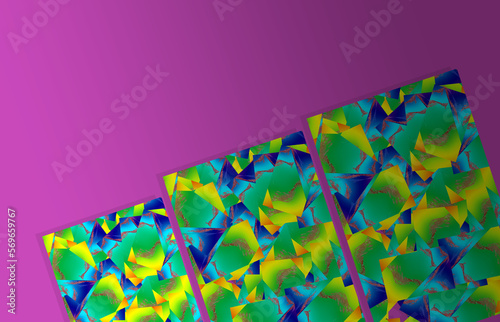 3d rendering creative gradient pattern colorful design futuristic illustration space for text