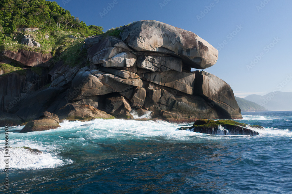 Naklejka premium Ilha Grande Island , Praia Aventureiros Beach, Rio de Janeiro, Brazil