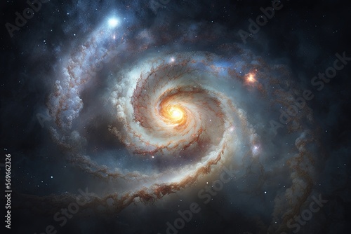 abstract spiral galaxy  Galaxy  AI  Created with AI  Generative AI