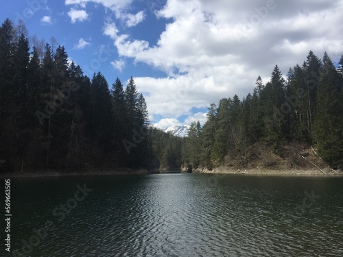 Wonderful lake in the mountains: Erlaufstausee