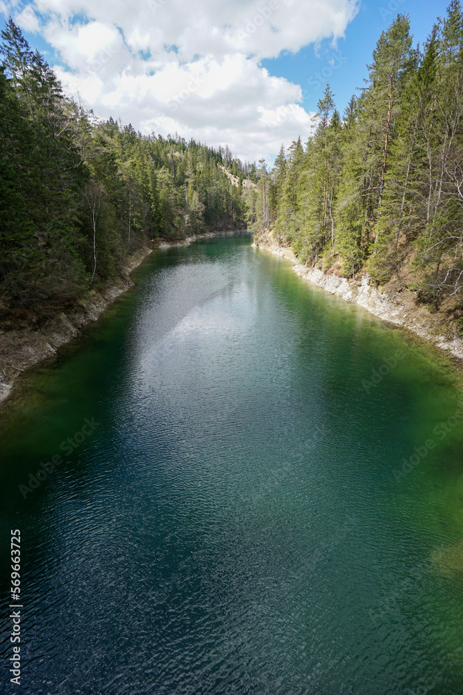 Wonderful lake in the forest: Erlaufstausee in Lower Austria in Oetscherland. Amazing landscape on a beautiful day, perfect for hiking Wonderful lake in the forest: Erlaufstausee in Lower Austria in Oetscherland. Amazing landscape on a beautiful day, perfect for hiking
