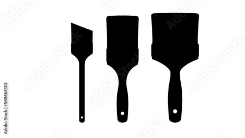 paint brush silhouette