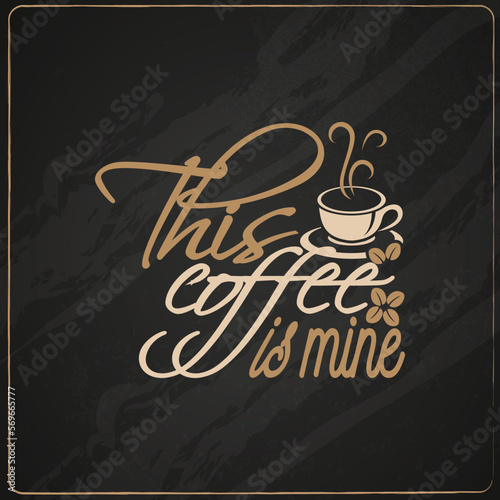 typography coffee t-shirts for design