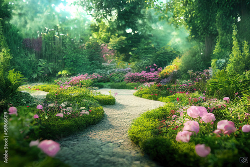 garden in spring