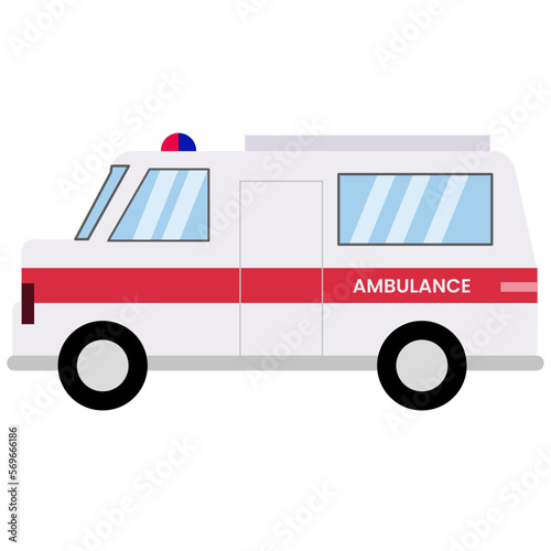 Ambulance car vehicles take patients to hospitals