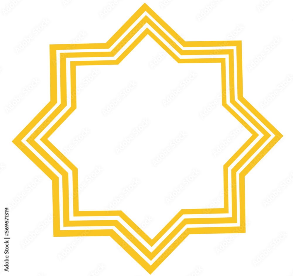 Luxury gold frame ramadan ornament decoration Luxury gold frame ramadan ornament decoration