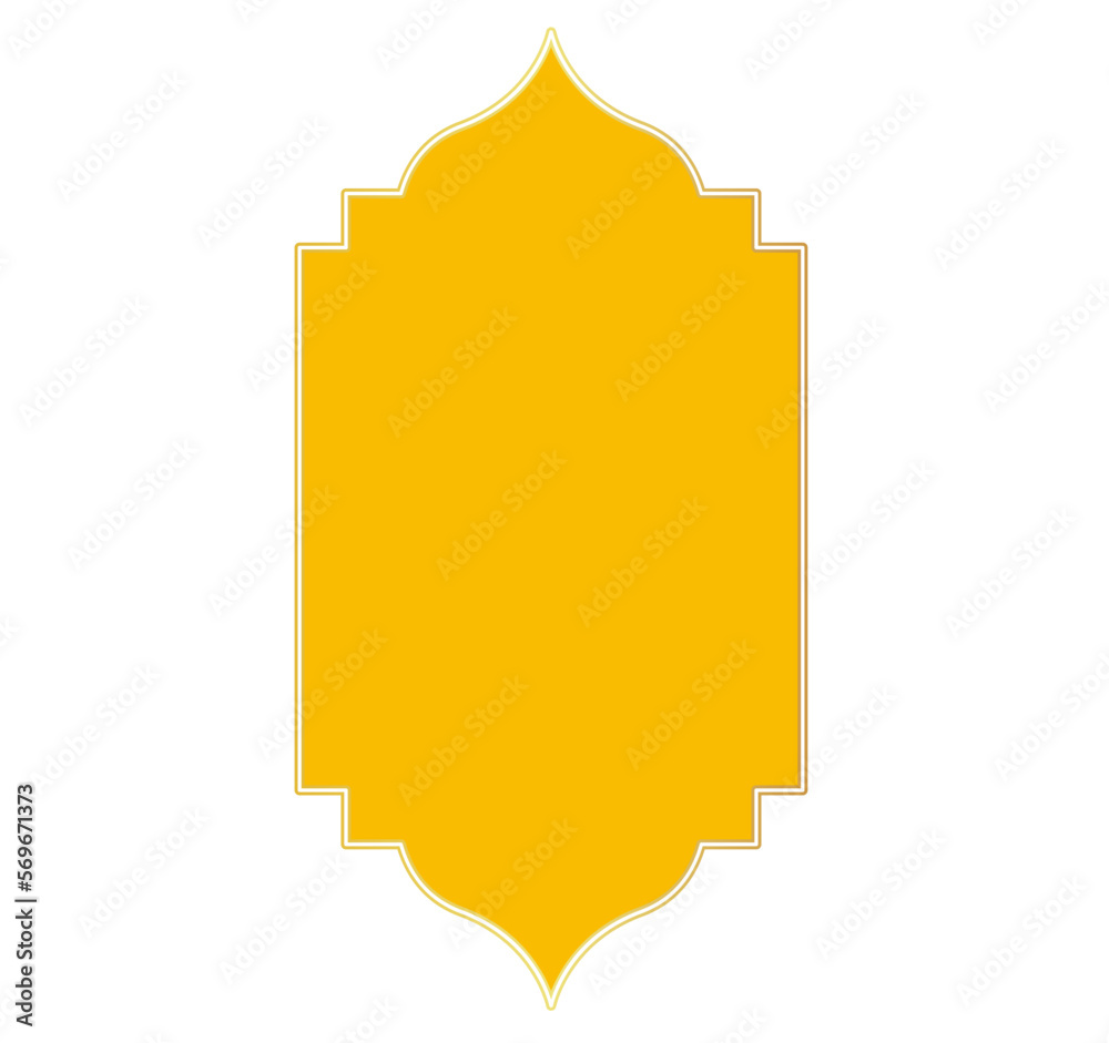 Luxury gold frame ramadan ornament decoration Luxury gold frame ramadan ornament decoration