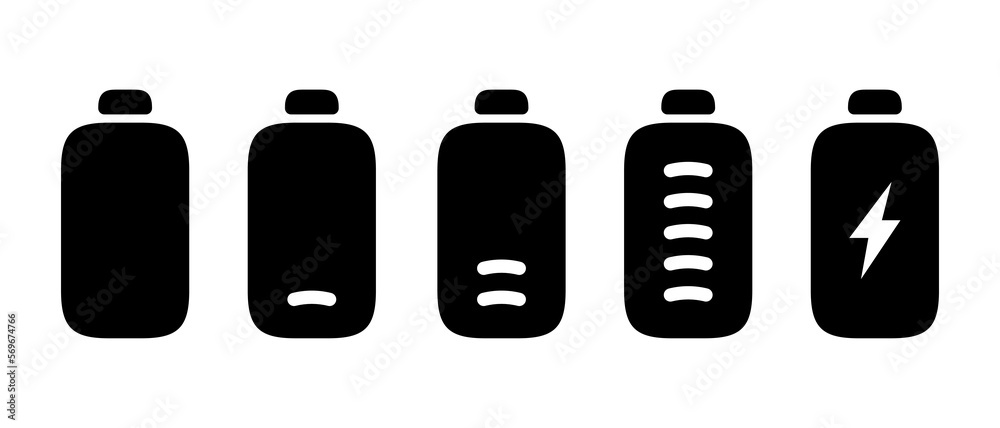 Fototapeta premium Battery icon, battery sign vector