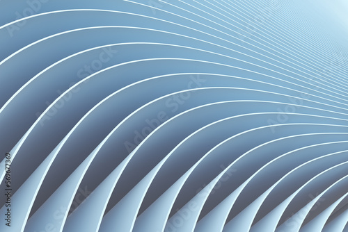  Blue abstract background with spiral geometry.