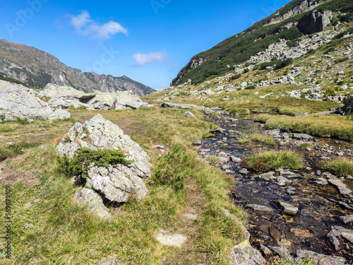 Landscape of Rila Mountain near Malyovitsa peak, Bulgaria photo